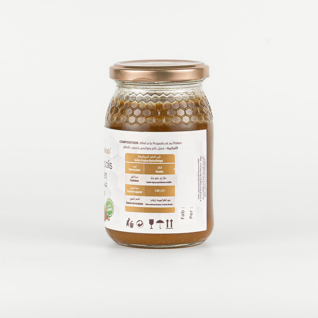 Miel à la propolis & au pollen