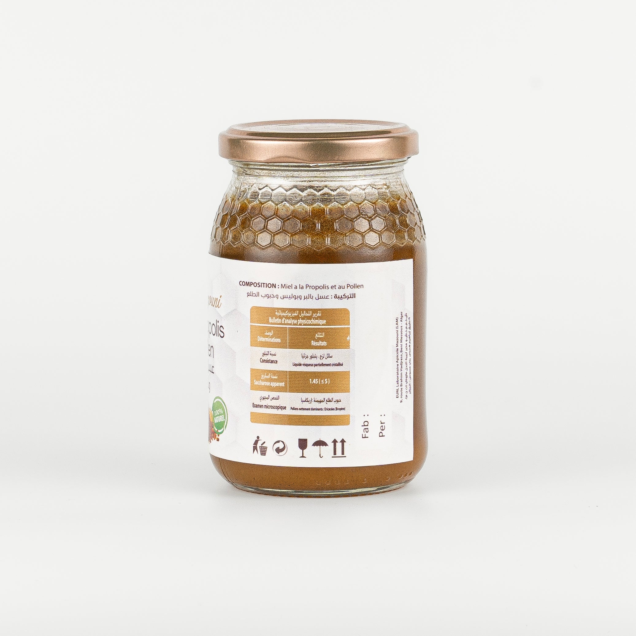 Miel à la propolis & au pollen