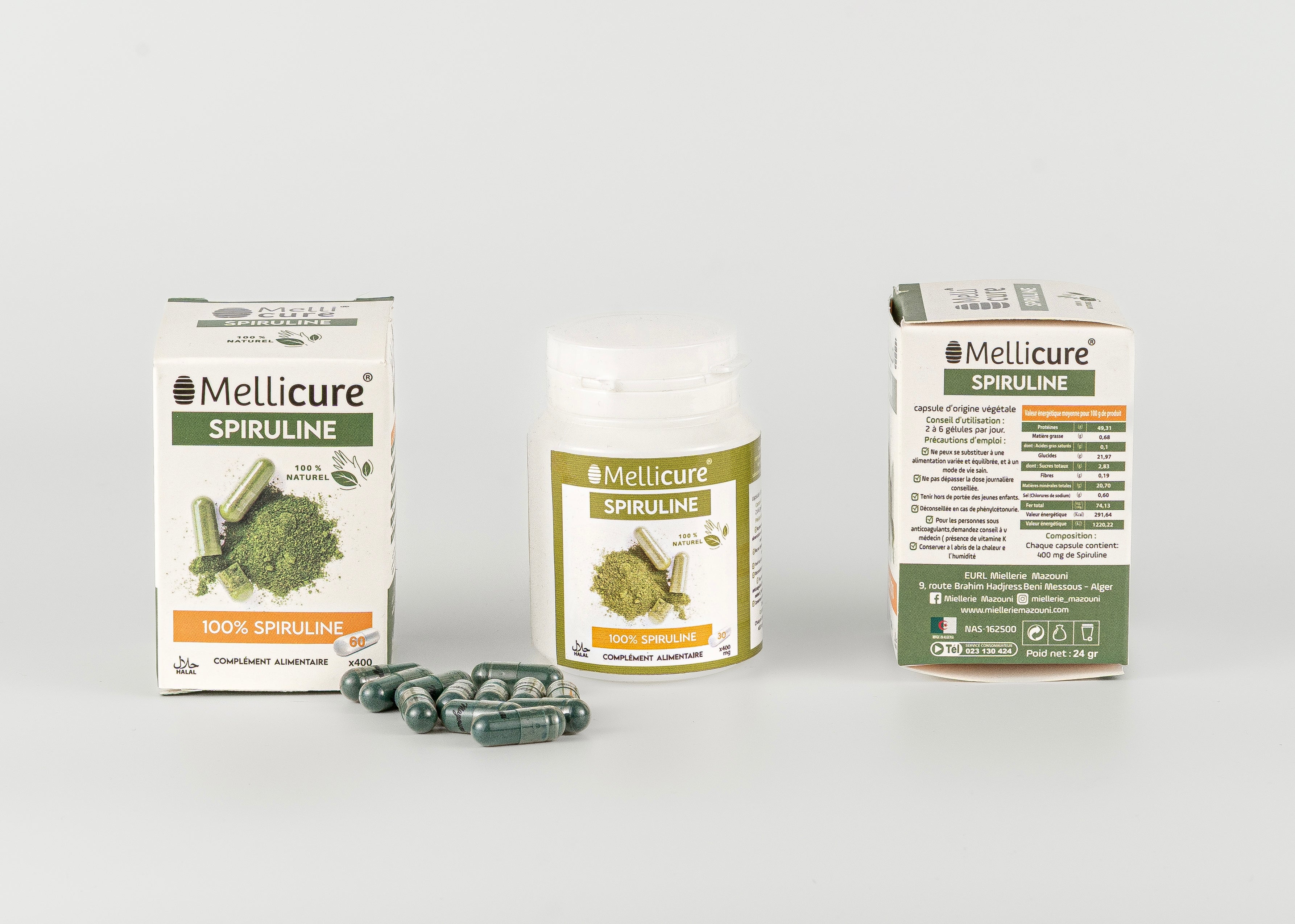 Gélules de spiruline